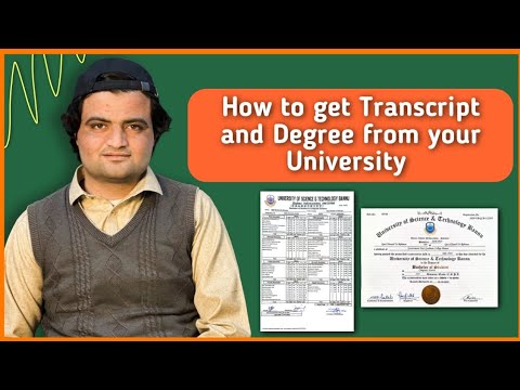 How to get Transcript and Degree from your University - YouTube