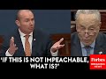 Breaking mike lee chuck shreds schumers claim about constitutionality mayorkas impeachment