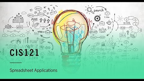 CIS 121 - Mod 1.1, Video 2 of 2