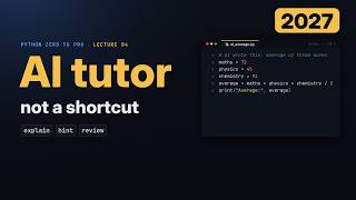 Learn Python With AI, Not From AI: Use ChatGPT, Claude & Copilot the Right Way (2027)