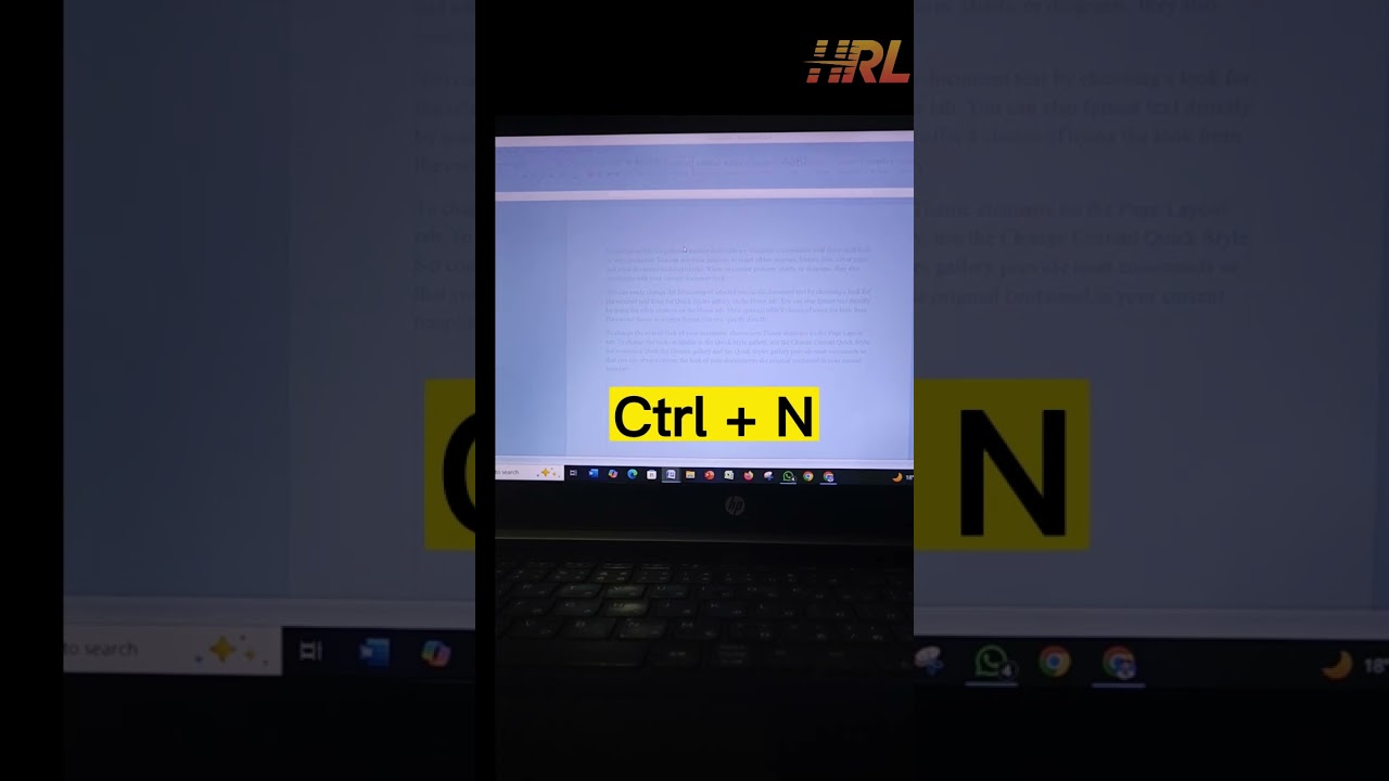 Microsoft Word এ নতুন ডকুমেন্ট নেওয়ার শর্টকাট কমান্ড | New Document Shortcut Key Word