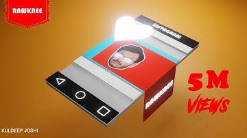 UI/UX animation for @The RawKnee Games @The RawKnee Show  || Blender Eevee || 3D animation