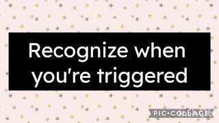 How To Recognize When You're Triggered #mentalhealth #therapy #trauma #triggers