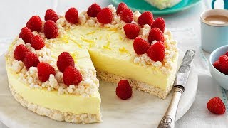 Lemon and white chocolate cheesecake with crackle base crumble to top
things off. when you're looking for a recipe make christmas, mothe...