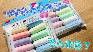 10本の糸でどんな風に出来るか気になったので作ってみました♪