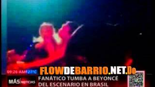 Fanatico tumba a Beyonce del "Escenario en Brasil" @t CDN (TeamFDB)