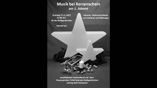 Musik bei Kerzenschein 2022 Posaunenchor CVJM Detmold Heiligenkirchen