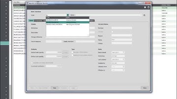 Sage 200 Bill Of Materials