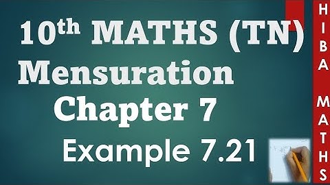 10th maths chapter 7 example 7.21 TN samacheer hiba maths