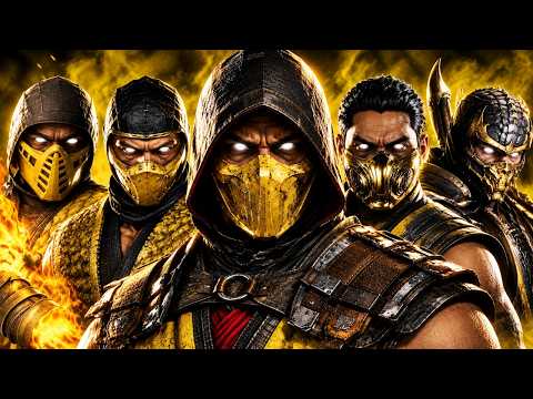 THE BRUTAL HISTORY OF SCORPION! ALL 16 MORTAL KOMBAT GAMES EXPLAINED