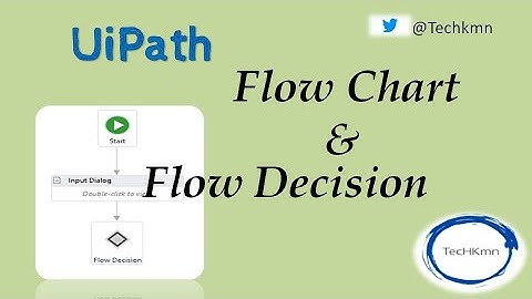 TechKmn | UIPATH | FlowChart | & | Flow Decision | Learn UIPATH | Learn RPA | Automation |