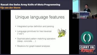 Tijs van der Storm - Rascal: the Swiss Army Knife of Meta Programming - Curry On