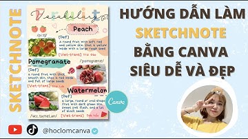 [CANVA TRICKS AND TIPS] LÀM SKETCHNOTE SIÊU DỄ CHO NGƯỜI MỚI BẮT ĐẦU CANVA | SKETCHNOTE IN CANVA
