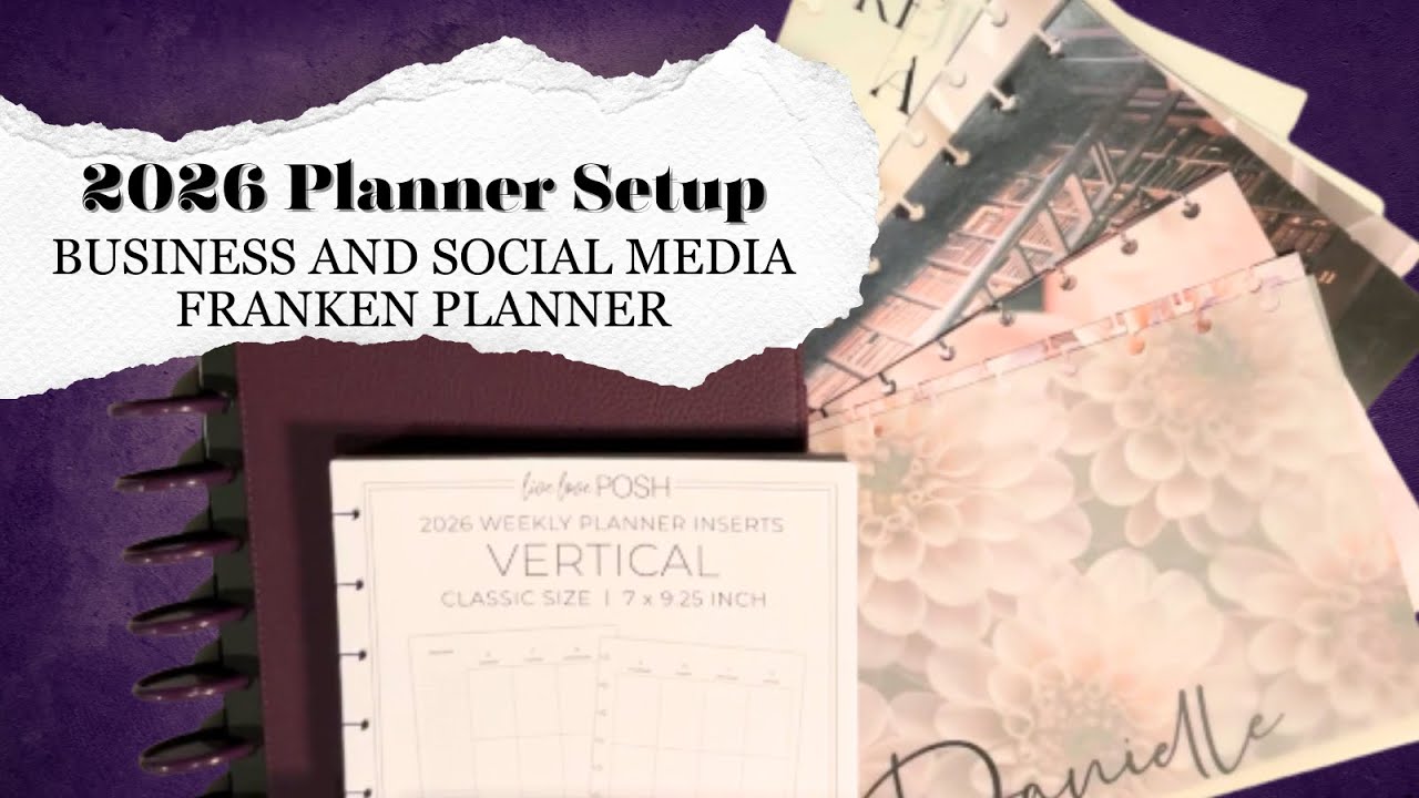 2026 BUSINESS AND SOCIAL MEDIA PLANNER SETUP WITH KELLOFAPLAN LIVE LOVE POSH, AND JANE'S AGENDA