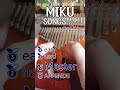 How many Miku songs do you know? Part 5! #kalimba #vocaloid #asmr #cozy #relaxing #vtuber #shorts