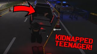 Man sneaks a KIDNAPPED TENNAGER through a checkpoint!