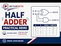 Half Adder Practical Demo in MultiSim | Step-by-Step Simulation