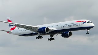 British airways' brand new airbus a350-1000 now flies daily between
london heathrow and toronto pearson. here's the beautiful jet,
arriving on runway 23 o...
