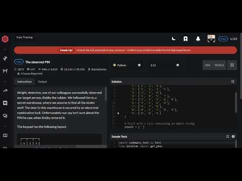Codewars | The observed PIN | Python 4 kyu