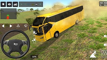 Euro Bus Driving Game Public Transportation 2024 -  Indonesia Bus Simulator Android Gameplay