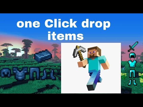 One Click drop items in Minecraft pocket edition - YouTube