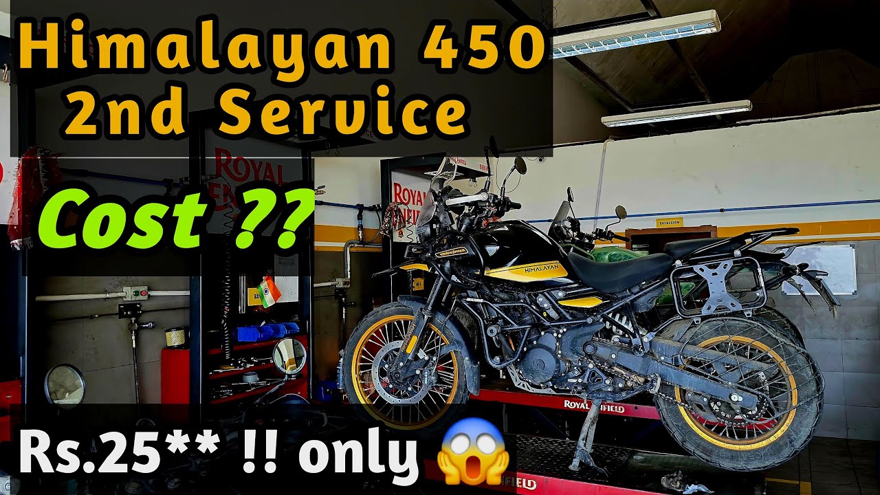 Himalayan450 2nd Service Cost n all Detail #RoyalEnfield