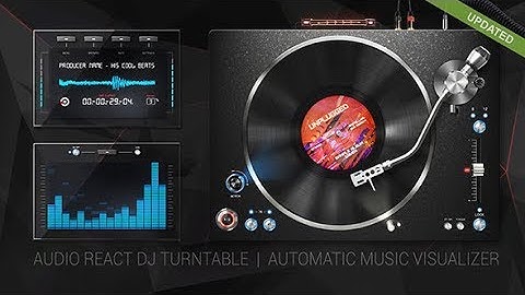 Audio React DJ Turntable Music Visualizer | After Effects Template