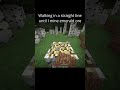 Walking in a straight line until I mine emerald ore #minecraft