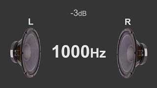 Stereo test tone Left and Right by frequency from 50Hz to 16000Hz