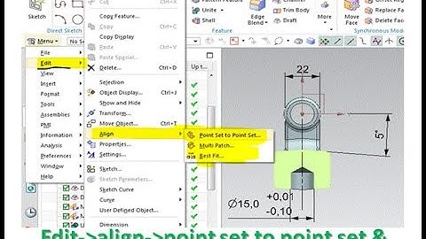 How to use align point set to point set command in NX