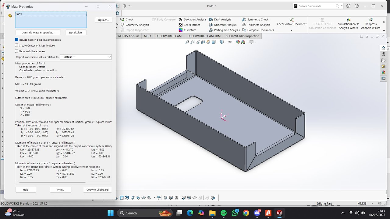 CSWP Basic Sheet Metal Solidworks | CAD CAM 004 TRO24 - YouTube