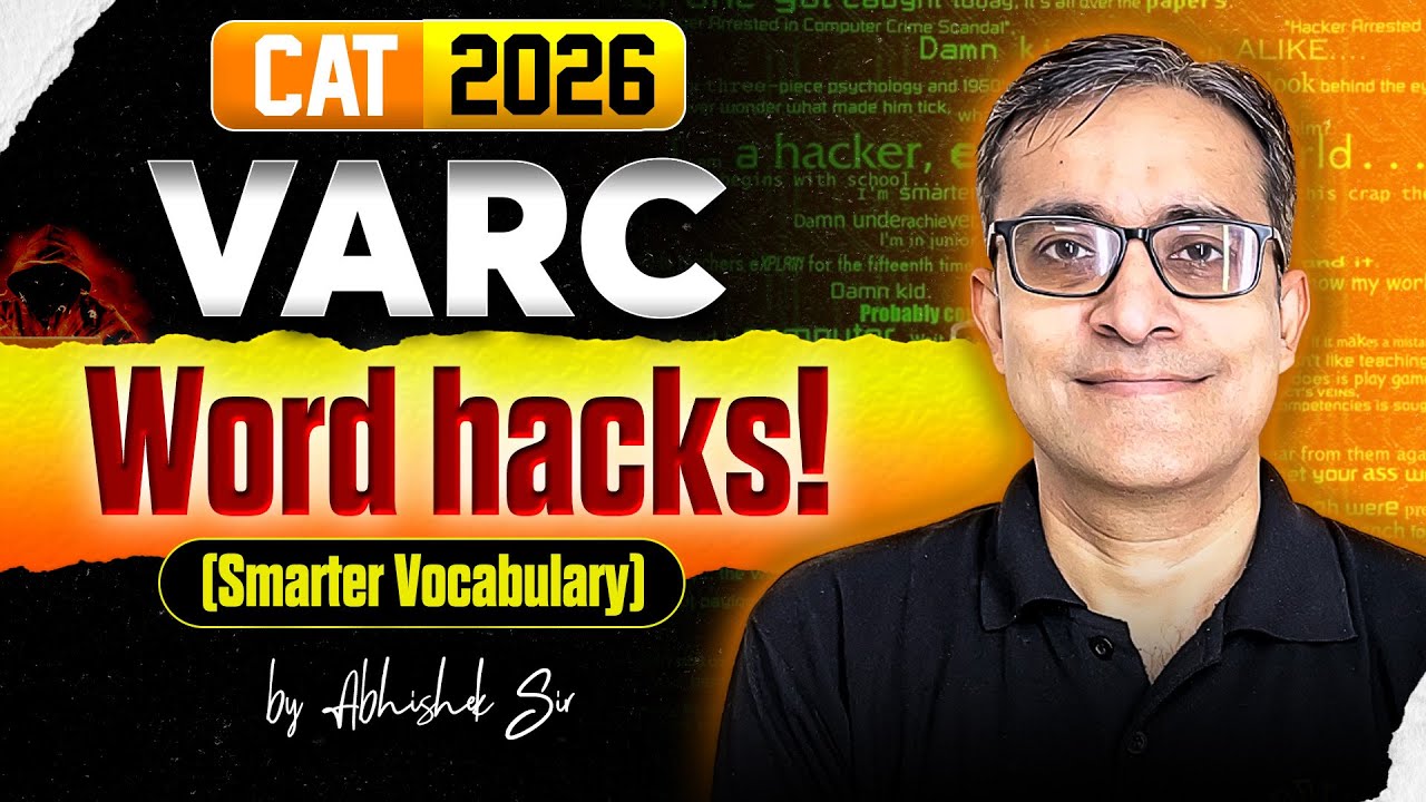 CAT 2026 | WORD HACKS ! (Smarter Vocablary) | Kalra Sir MBA Pathshala