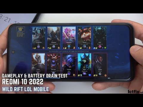 Xiaomi Redmi 10 2022 League of Legends Mobile Wild Rift Gaming test