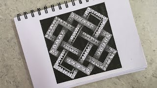 3D Abstract Patterns Mandala Art Square 3D Pattern Mandala Drawing
