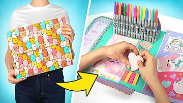 BACK TO SCHOOL! How To Make Cutest Folder Organizer