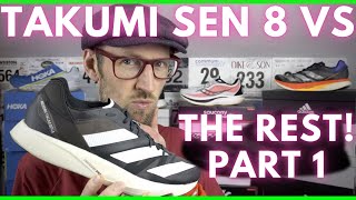 adidas TAKUMI SEN 8 VS THE REST PART 1 | ADIOS PRO 2, HOKA ROCKET X & ENDORPHIN SPEED 2 | EDDBUD