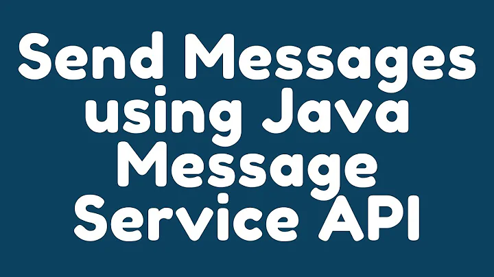 Send messages to a message queue using Java Message Service API