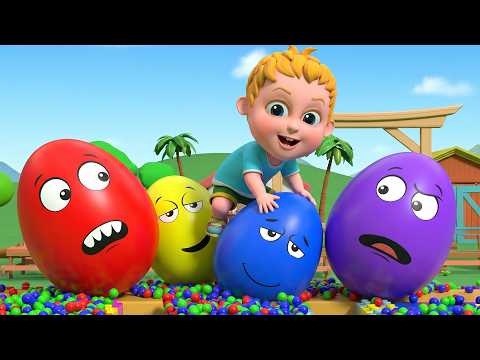 Bunny Surprise Eggs | Learn Colors with Fun Toys for Kids | Hunt Colors | Jelly Joy - Nursery Rhymes