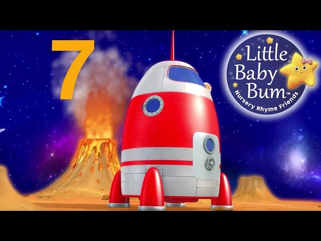 Numbers Song | Space Rocket Ship | Nursery Rhymes for Babies by LittleBabyBum - ABCs and 123s class=