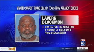 Desha County suspect found dead in Texas from apparent suicide
