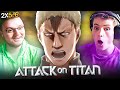 Hes the wall breaker  anime noobs watch attack on titan  2x56 reaction
