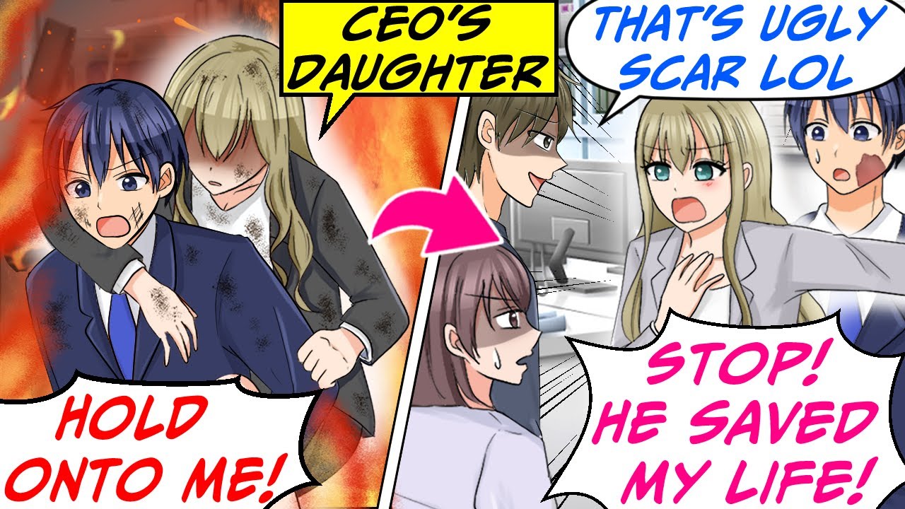 Company Was on Fire & I Save a Woman! Colleagues Made Fun of My Face Burns But...[RomCom Manga Dub]