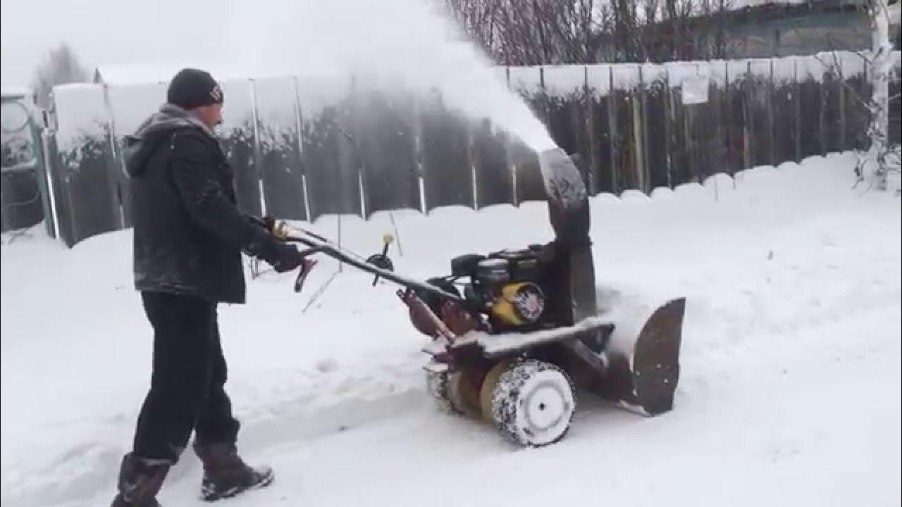 самодельный снегоуборщик к мотоблоку. - YouTube