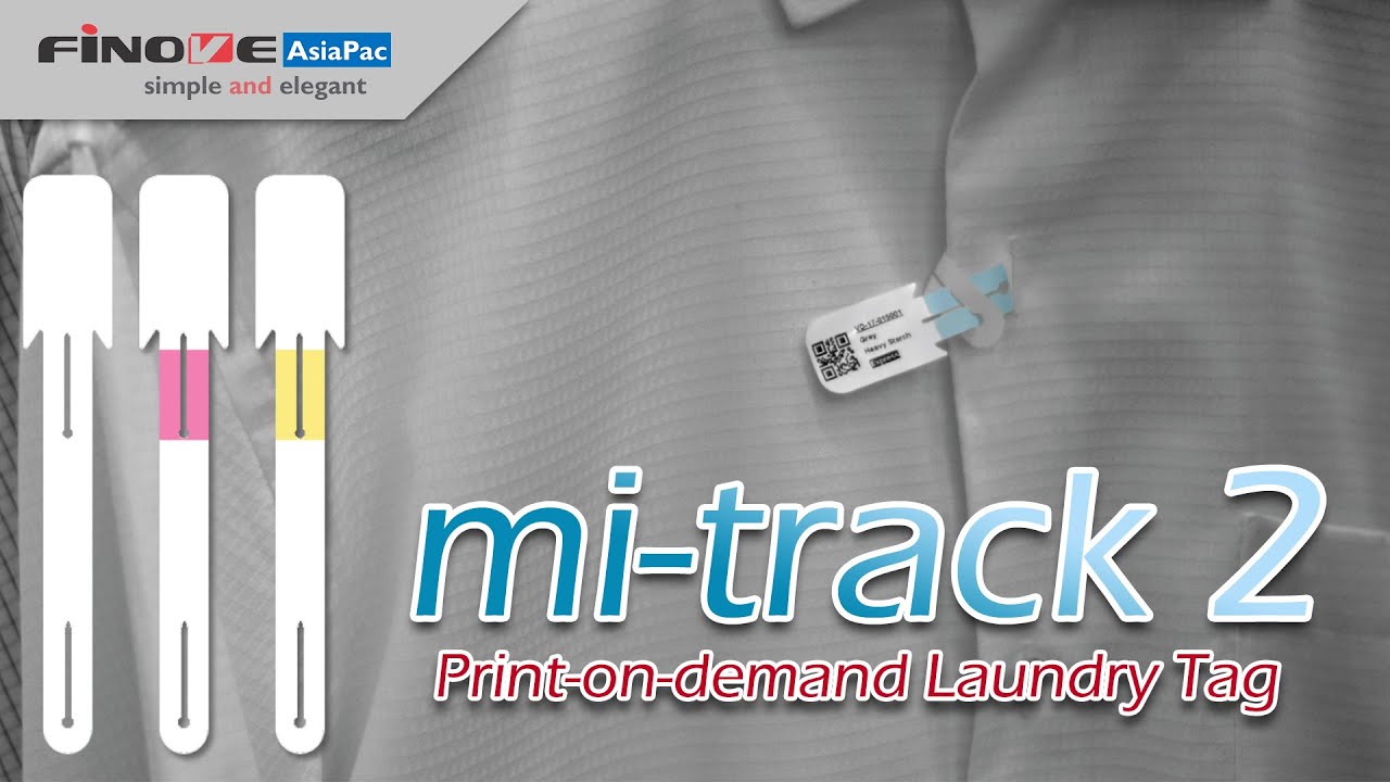 mi-Track 2 | Stapleless Barcode/RFID Laundry Tag