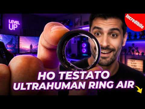Video Lo smart ring SENZA abbonamento che monitora il tuo corpo – Ultrahuman Ring AIR (Recensione)