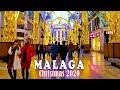 Malaga Spain 🎄✨ Christmas Ambient Walking Tour 4K - December 24th, 2020