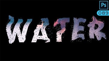 Water text effect in Adobe Photoshop