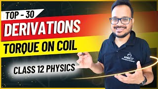 Torque Acting on Current Carrying Coil Placed in Magnetic Field | Class 12 Physics Important 2024