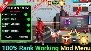 RANK WORKING Free FIRE NOVO HACK MOD MENU BAIXAR Vipmod 1.60.6 AUTO  HEADSHOT VELOCIDADE HACK VELOCIDADE 50X