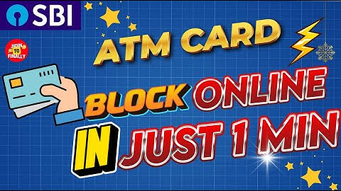 SBI ATM Card Block Online | How to Block SBI ATM Card | SBI ATM Card